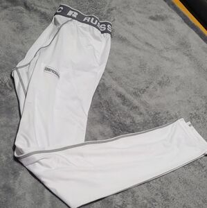 Russell Athletic Men's White Compression Pants